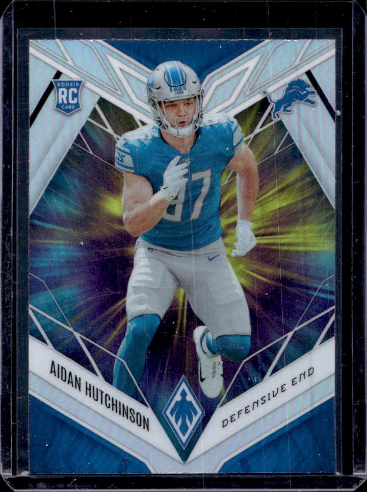 2022 Phoenix Aidan Hutchinson RC Color Burst Rookie #113 Lions