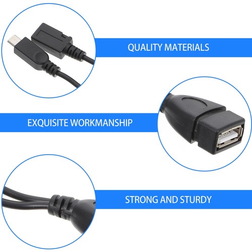 2 PCS OTG Conversion Supply Micro USB to USB-A Adapter Cable - 第 3/12 張圖片