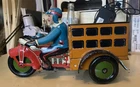 Early RARE MARX SPEED BOY DELIVERY MOTORCYCLE TIN LITHO TOY MOTOR CYCLE