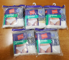 5 Packs of 3: Hanes Cotton Bikini Underwear Women's Size 7  0C-3275 