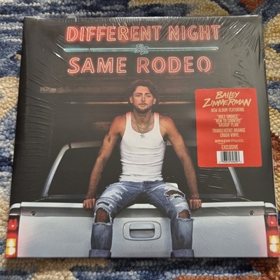 Bailey Zimmerman Different Night Same Rodeo 2LP Trans Orange Crush Vinyl NEW