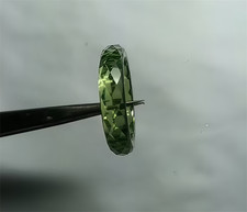 Green Sapphire High Quality Ring, Lab-Created AAAA Corundum Sapphire Ring