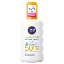 NIVEA SUN Kids Protect & Sensitive Spray (200ml) Sunscreen Spray with SPF 50