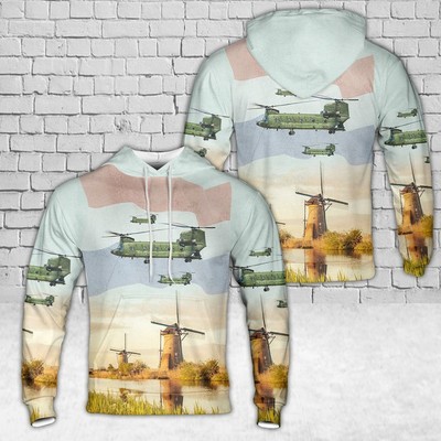 Royal Netherlands Air Force Boeing CH-47D Chinook D-106 Hoodie 3D