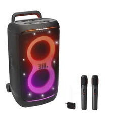 JBL PARTYBOX 520 Portable Speaker Karaoke Bundle with Two Wireless Microphones