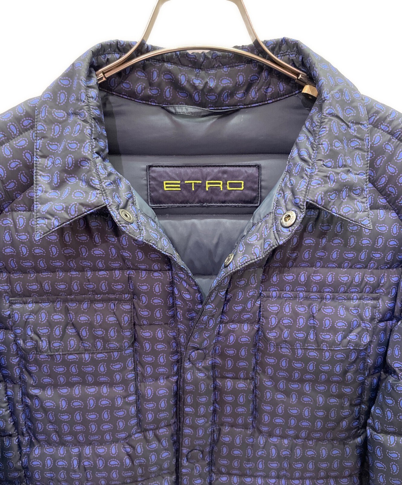 ETRO All-over pattern down jacket　nylon jacket Si… - image 5