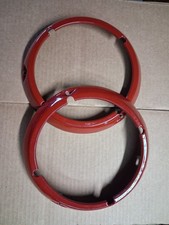 1971-1977 Ford Bronco Headlight Bezels Red Lh Rh 71f-13045-bc Original Oem