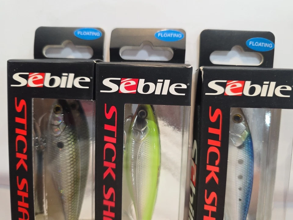 Lote de 3- Sebile Stick Shad 3.5" flotante sin labios Jerkbait .5oz señuelo bajo #90 Foto 2 de 4