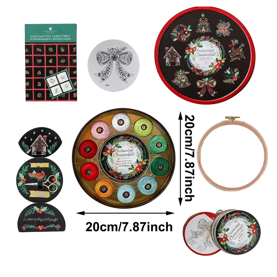 Набор для вышивки на память Missouri Star Enchanted рождественские наборы сделай сам  - Изображение 2 из 4