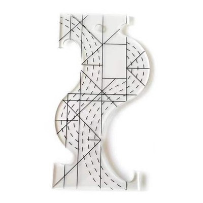 Multifunctional Irregular Sewing Patchwork Ruler Quilting Template Ruler Plastic