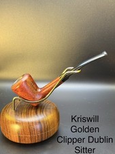 Pipa tabacco vintage Kriswill Golden Clipper Dublin Sitter