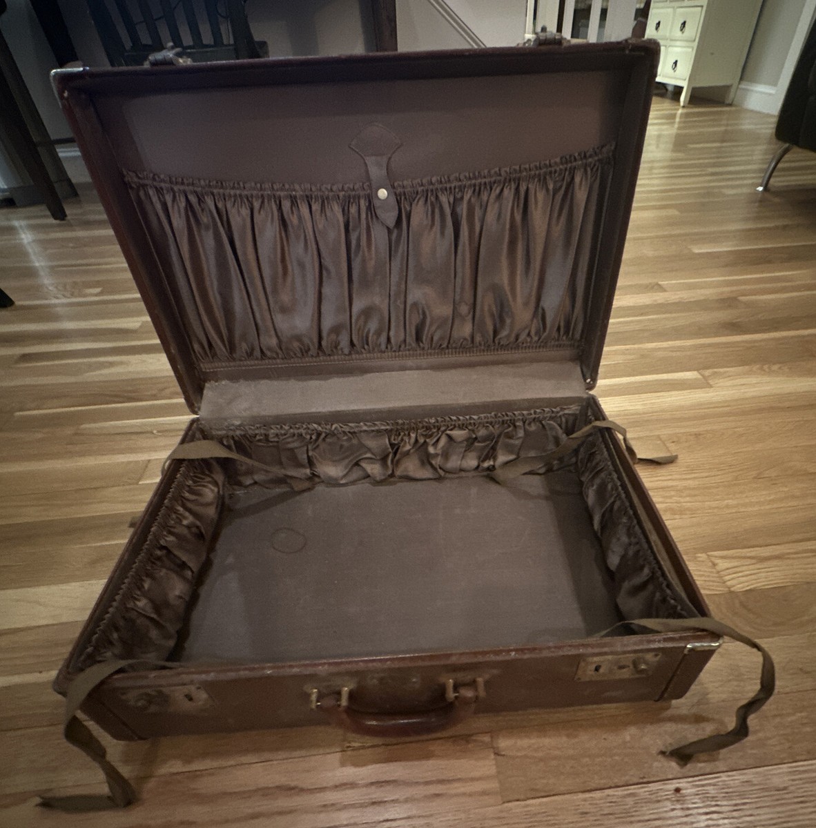 ☆NlCK&NLCOLE☆ VINTAGE LEATHER CRYSTAL BOSTON BAG_CHARCOAL