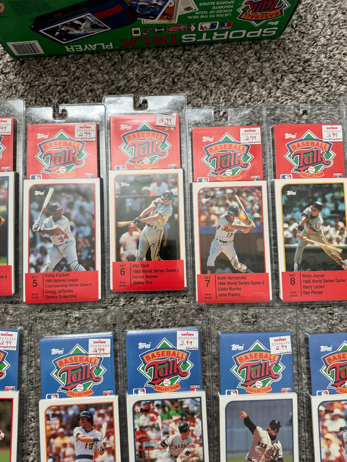 1989 Topps Baseball Talk Collection Complete Set & Sports Talk Player