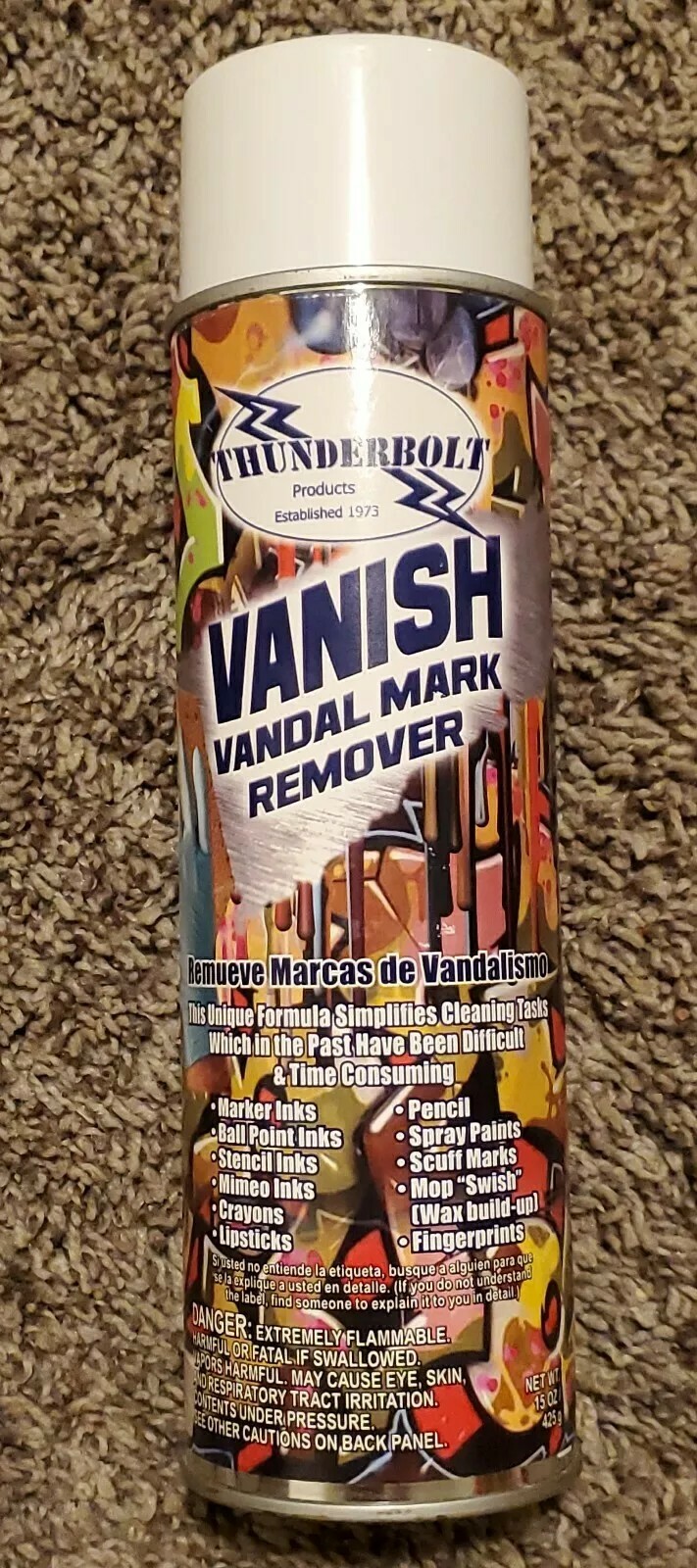 Sprayway Gel Vandal Graffiti Mark Remover 15 oz SW880 Spray Paint