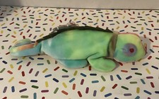 Ty Beanie Baby 9 inch TieDye “Iggy” The Iguana  August 12 1997 Birthday