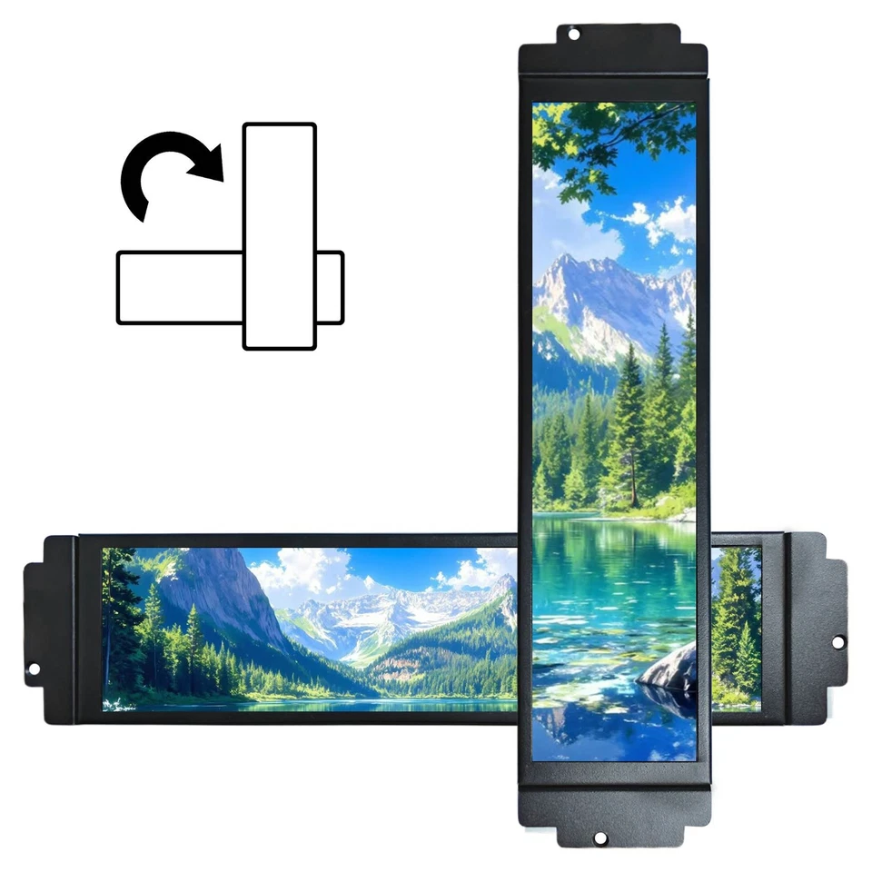 9.1inch 1920462 Bar LCD Secondary LCD Monitor CPU GPU For JONSBO D32 And Pro - Image 2 of 4