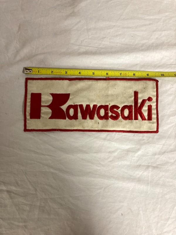 9"X4" sew on Kawasaki patch