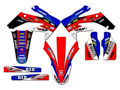 08 09 Crf 250r Graphics Kit Crf250r 250 R Deco Sticker Decals 4 Stroke Ebay