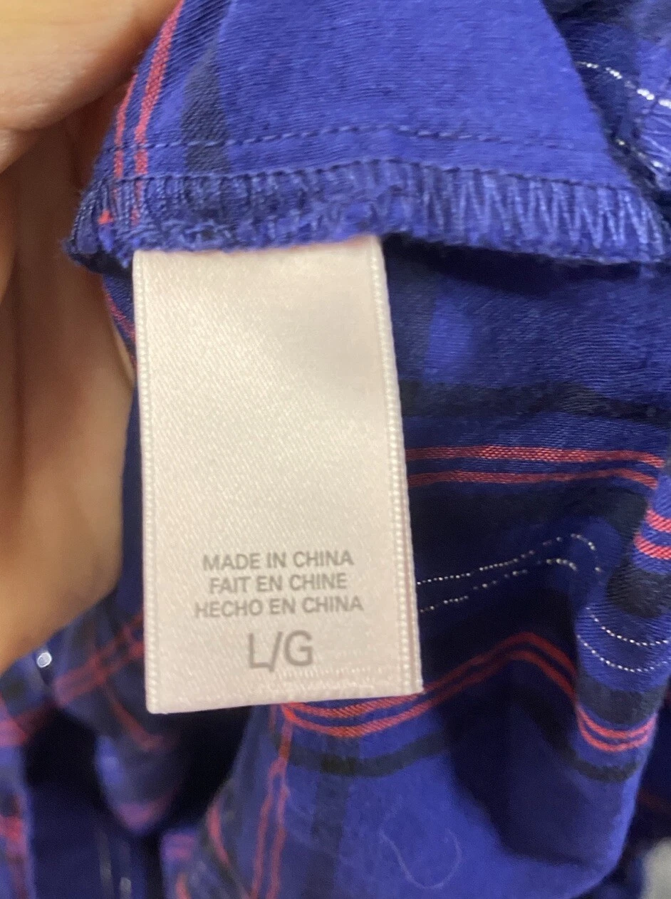 UNDERCOVER Camicia da notte Victoria's Secret taglia grande abito pigiama a quadri filo metallizzato