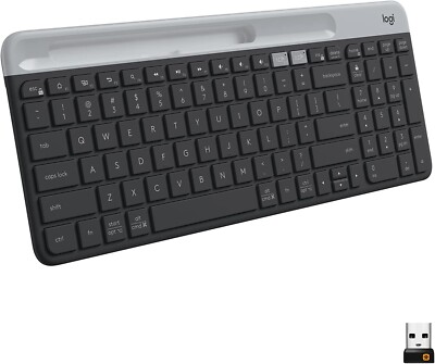 Logitech K585 Multi-Device Slim Wireless Keyboard Graphite