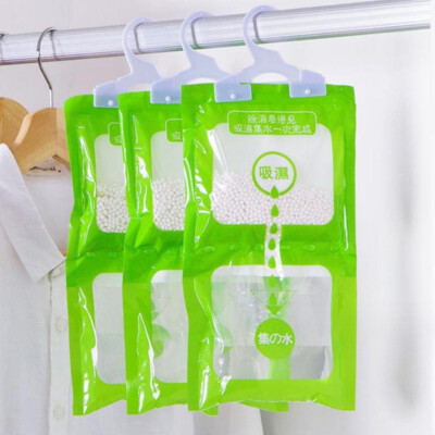 10 Packs Dehumidifier Bags Moisture Absorber Home Hanging Wardrobe Drying Neu