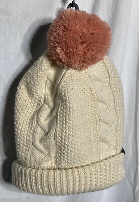 The North Face Cable Minna Polyester Pom Beanie Cream Youth  display picture 3