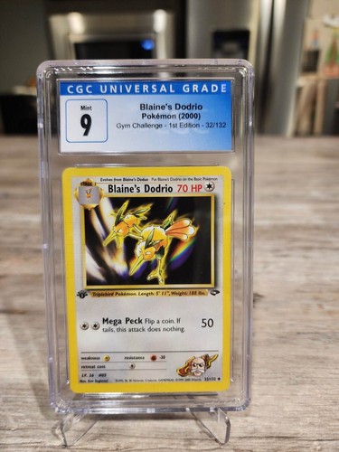 Blaine's Dodrio (1st Edition) graded CGC 9 for sale on eBay