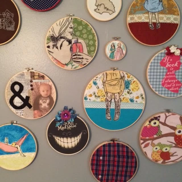 Keep Calm and Carry On - Pinup Collage 8x10 Fabric Block - Buy 2, Get 3rd FREE!  - Image 2 of 2