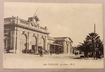 CPA, TOULON (83), BAHNHOF 1914