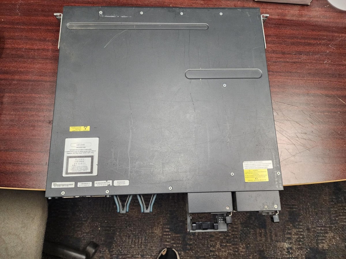 CISCO WS-C8750X-48PF-S 2289-10-1086 3750-X 2x 341-0354-02 1100W 48
