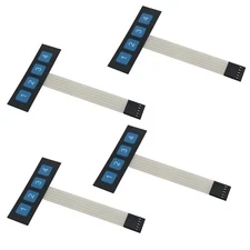 4PCS Matrix Array 4 Key Membrane Switch Keypad Keyboard Membrane 1x4 Keypad