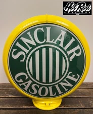 SINCLAIR GASOLINE Reproduction 13.5" Gas Pump Globe - (Yellow Body)