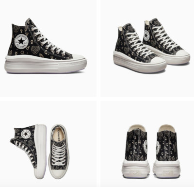NEW Women's Converse Chuck All Star Move Large Stars Celestial Shoes A03725C