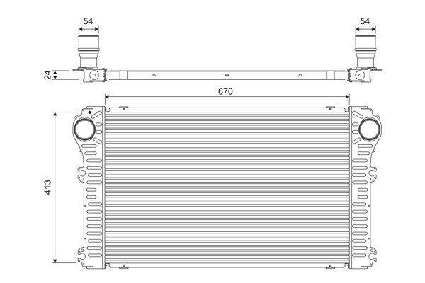 818363 VALEO Intercooler, charger for TOYOTA