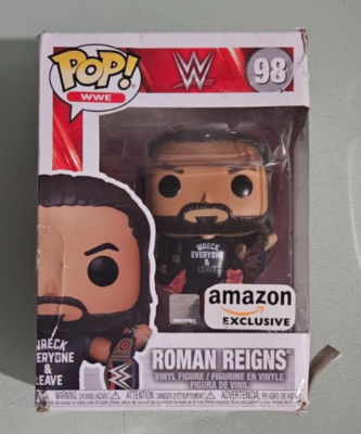 Funko Pop! WWE: Roan Reigns with Belts - Figura de Vinilo Coleccionable - Idea de Regalo