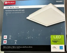 NEW 1.0-Sone 150-CFM White Bathroom Fan LED ENERGY STAR Model # 7116-02 #0922557