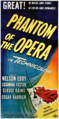 Phantom Of The Opera poster 1943 Old Movie Photo