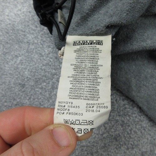 Chaqueta Napapijri Niños 14 Años Gris Invierno Forrado de Vellón Abrigo Juvenil Niño Cremallera 4639 - Imagen 13 de 17