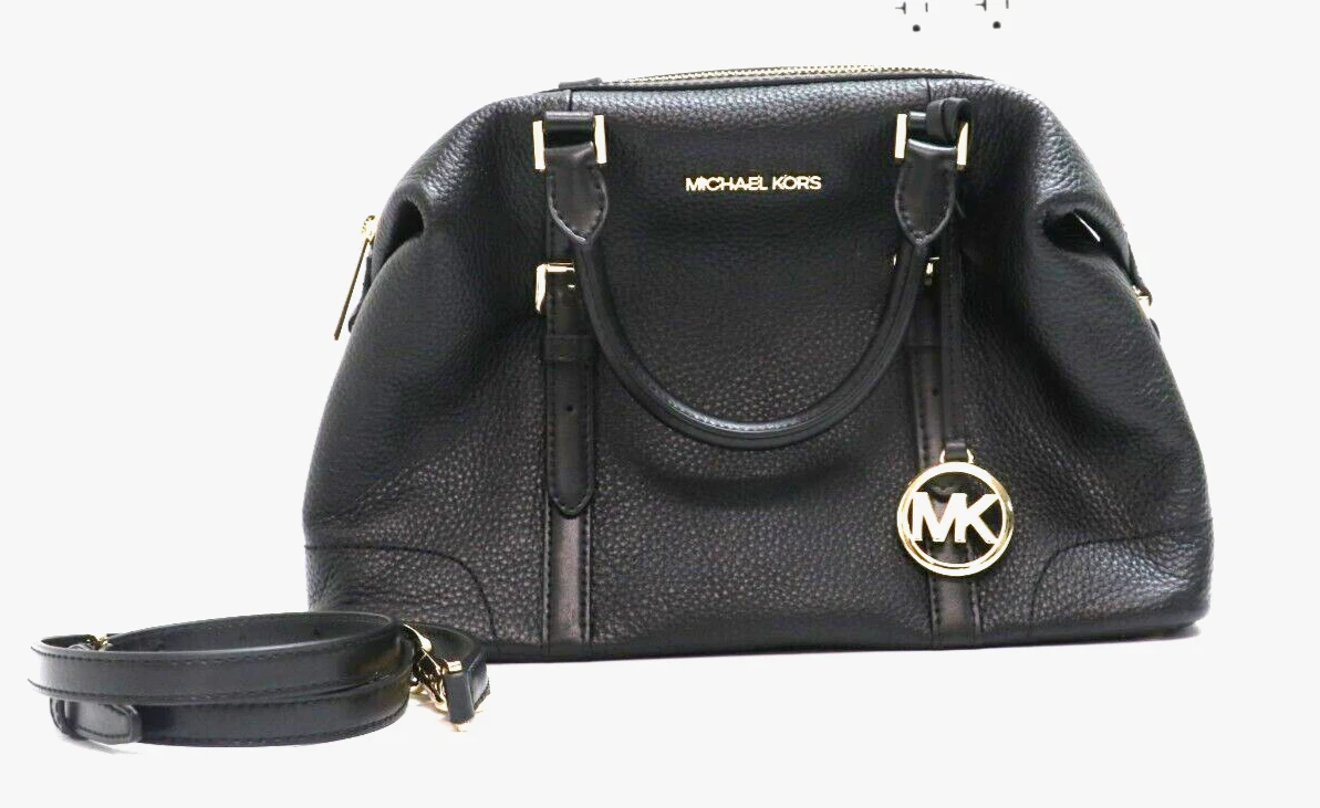 Michael Kors Ginger Small Duffle Shoulder Bag Black