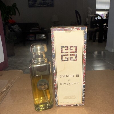 GIVENCHY 3 lll EAU DE TOILETTE 100 ml 3.3 oz SPRAY FRANCE VINTAGE