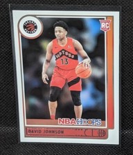 David Johnson 2021-22 Panini NBA Hoops #222 RC Toronto Raptors 