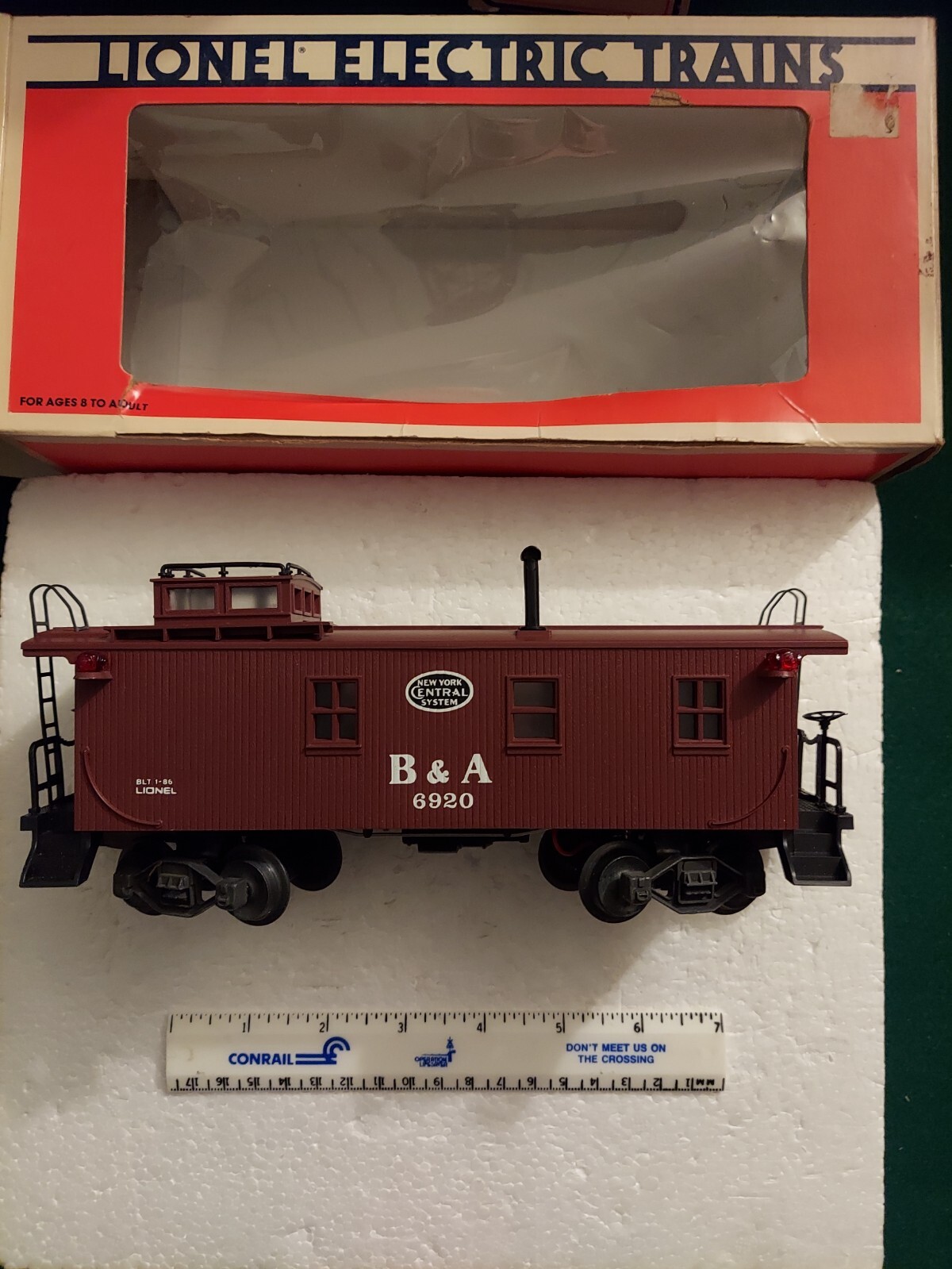 LIONEL #6920 NEW YORK CENTRAL B&A WOODSIDE CABOOSE LIGHTED | eBay