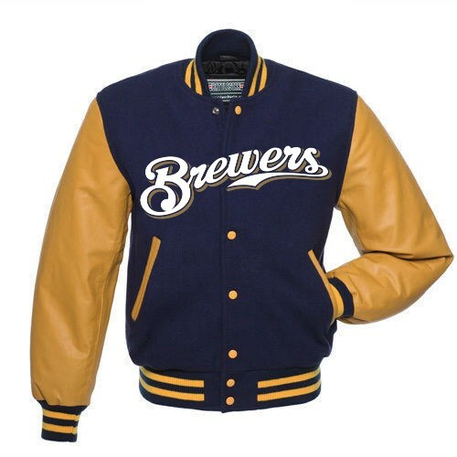 RARE Milwaukee Brewers MLB varsity 