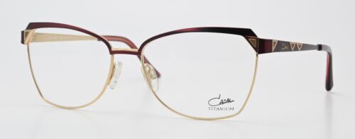CAZAL Glasses Frame 4293 002 52-16 135 Titanium Satin Wine Red Gold Butterfly M