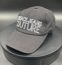 VERSACE JEANS COUTURE Cotton black & white logo cap hat-