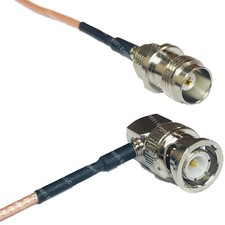 RG316 TNC FEMALE to BNC MALE ANGLE RF Cable Rapid-SHIP LOT