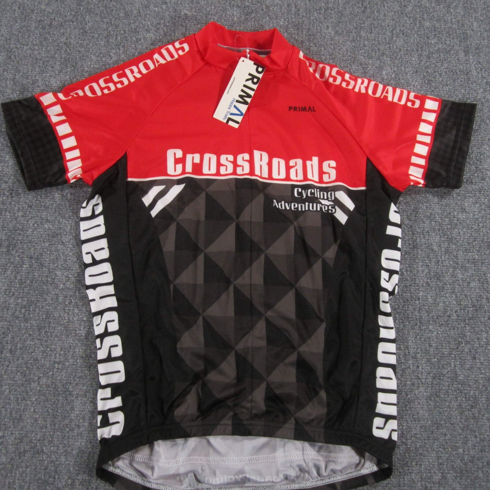 Primal Cycling Jersey Mens Small Sport Cut Raglan 2016 CrossRoads