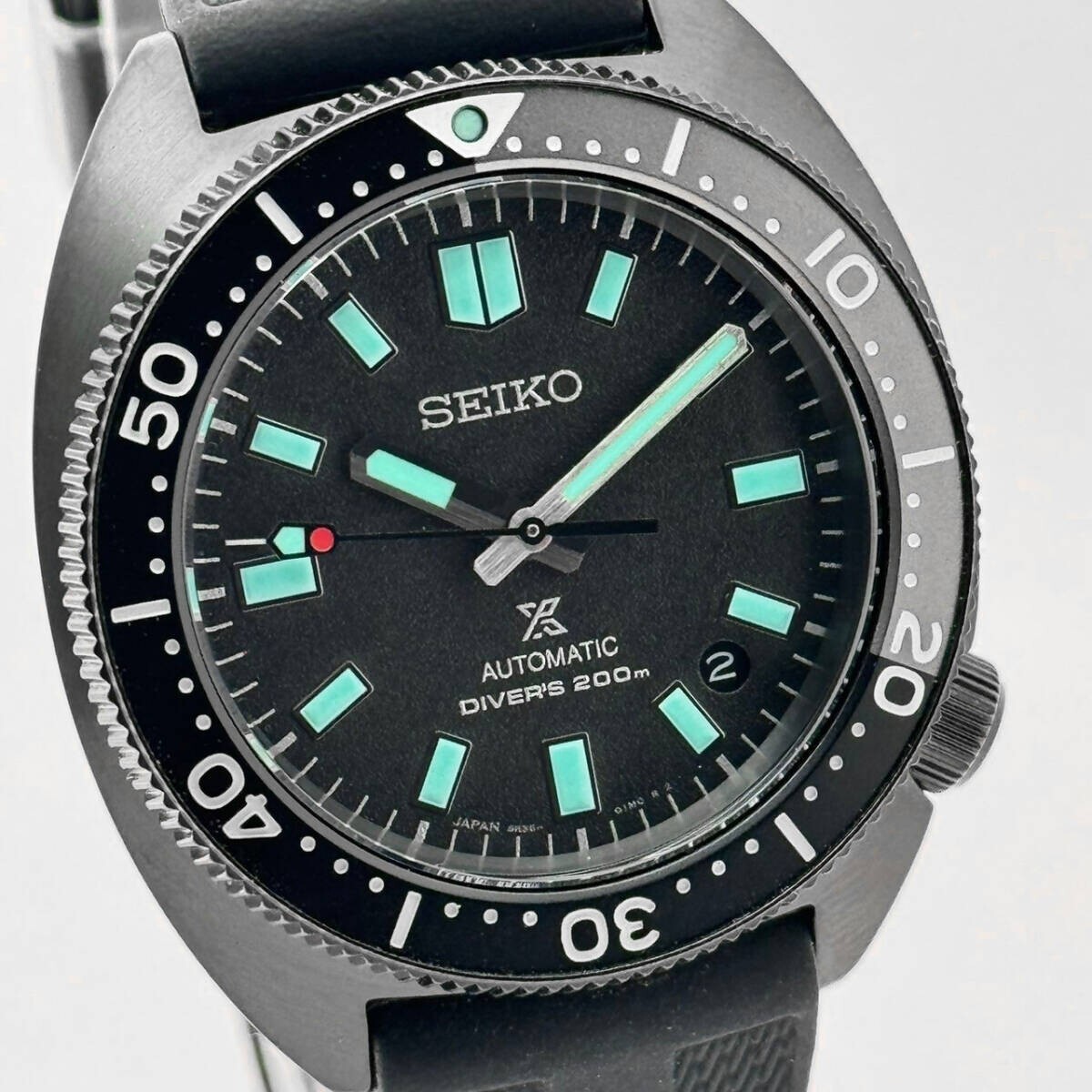 Seiko Prospex Diver Scuba The Black Series Turtle SBDC183 6R35 