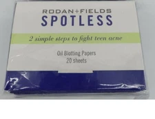 Rodan & Fields Spotless Oil Blottng Papers 12Packs of 20 Sheets each = 240 total