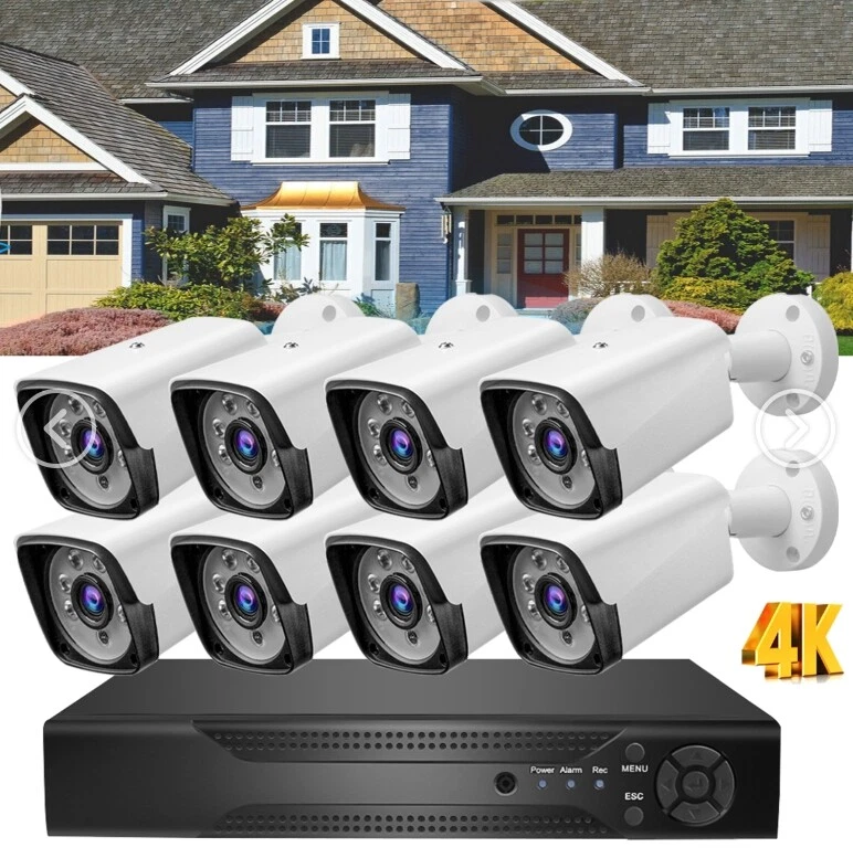 5MP Security Camera 8CH H.265 DVR Kit Outdoor Night Vision Audio Video CCTV - Image 2 of 4
